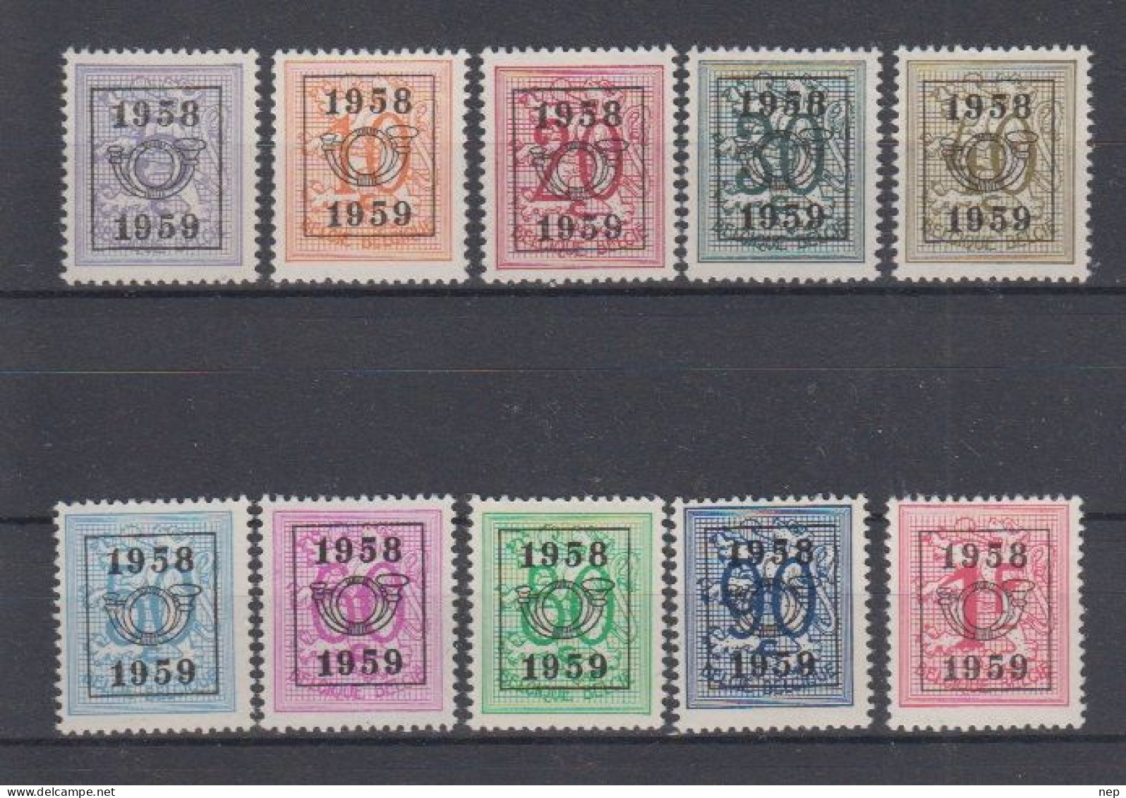 BELGIË - OBP - 1958 - PRE 676/85 (51 Type E) - MNH** - Typografisch 1951-80 (Cijfer Op Leeuw)