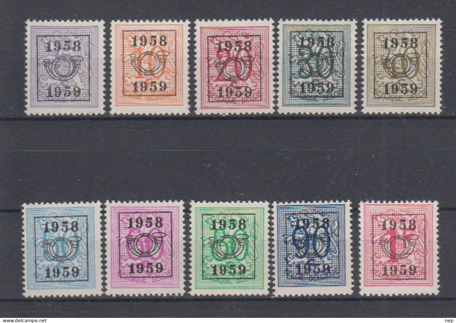 BELGIË - OBP - 1958 - PRE 676/85 (51 Type E) - MNH** - Typos 1951-80 (Chiffre Sur Lion)