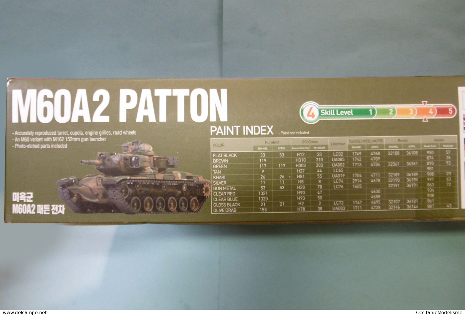 Academy - CHAR M60A2 PATTON Tank Maquette Kit Plastique Réf. 13296 1/35 - Militaire Voertuigen