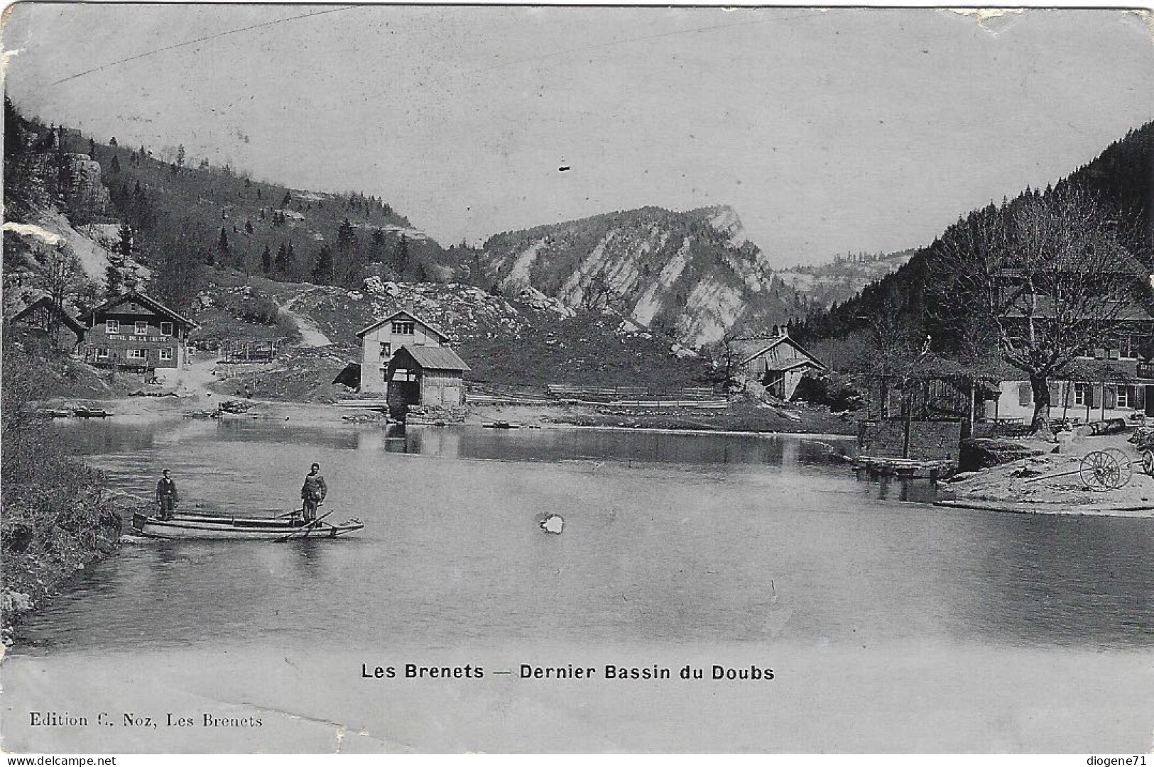 Les Brenets Dernier Bassin Du Doubs 1917 Animée - Les Brenets