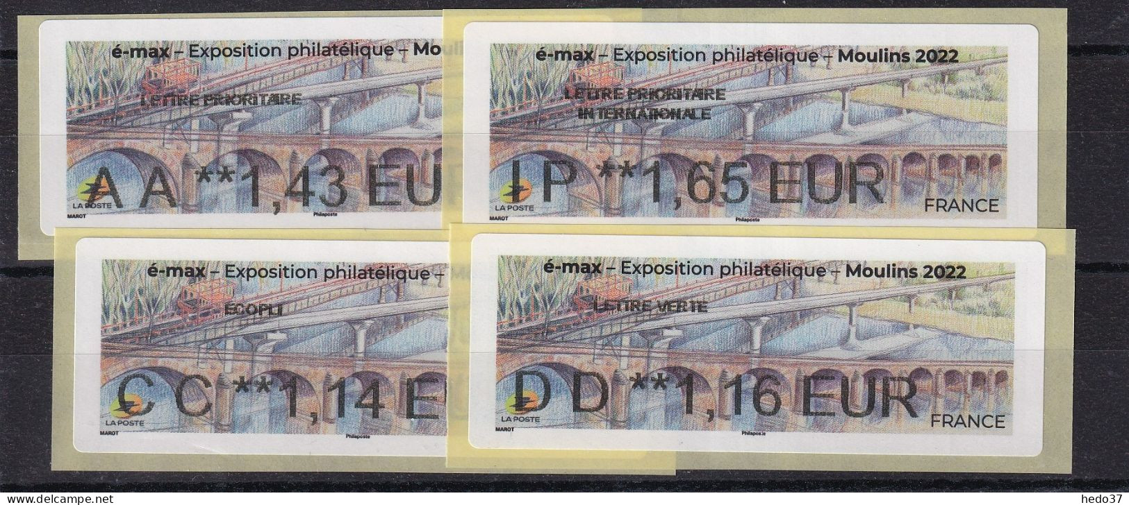 France Timbres De Distributeurs N°1275 - Ensemble De 4 Valeurs - Neuf ** Sans Charnière - TB - 2010-... Illustrated Franking Labels