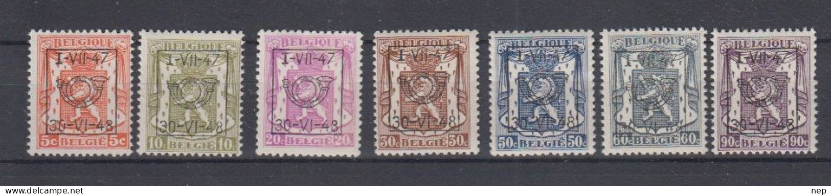 BELGIË - OBP - 1947 - PRE 567/73 (33 Type C) - MNH** - Typografisch 1936-51 (Klein Staatswapen)