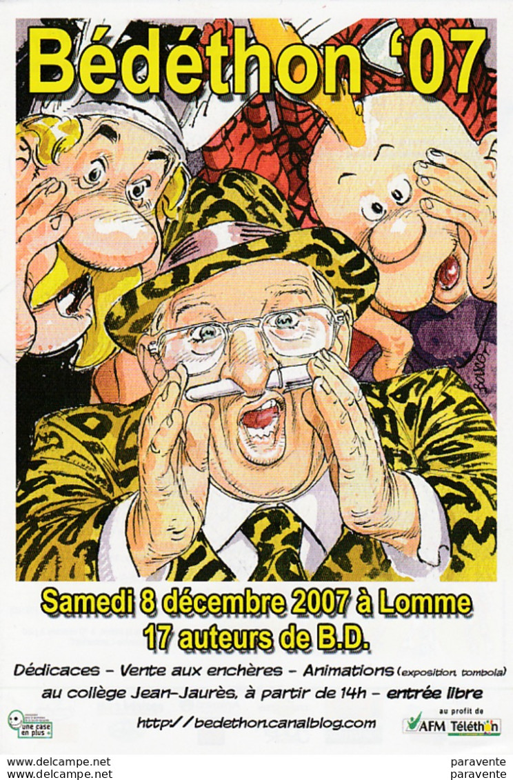 BOUCQ : Flyer Salon BEDETHON 2007 - Altri & Non Classificati