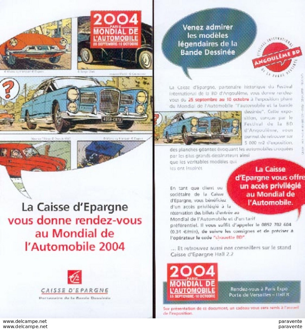 FRANQUIN TILLIEUX MARTIN CLERC : Flyer Publicite CAISSE EPARGNE - Andere & Zonder Classificatie