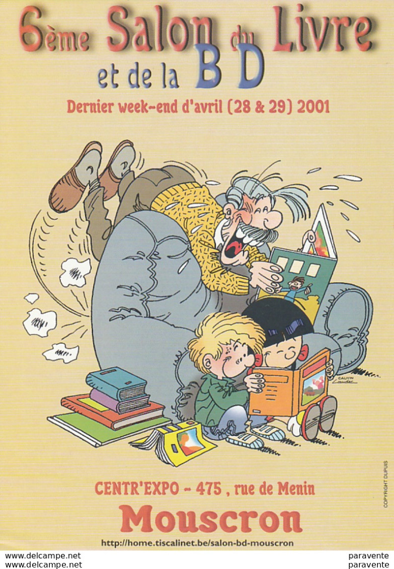 LAUDEC : Flyer Salon De MOUSCRON 2001 - Autres & Non Classés