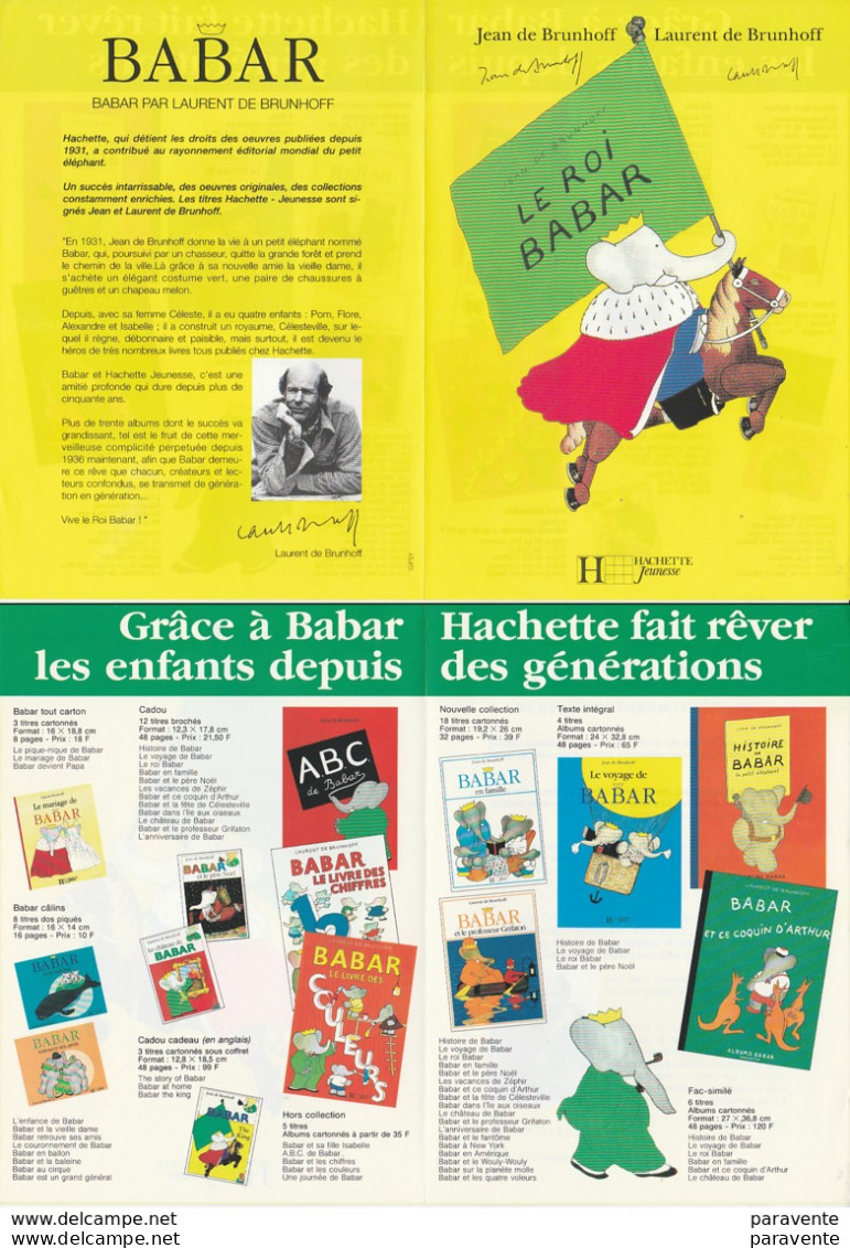 BABAR : Depliant De Présentation - Andere & Zonder Classificatie