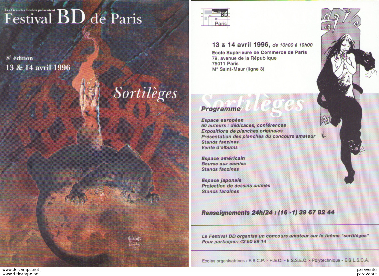 WENDLING : Flyer Salon PARIS 1996 - Other & Unclassified
