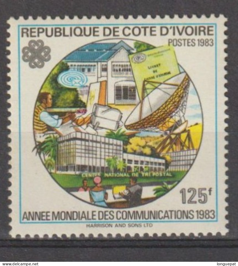 CÔTE D'IVOIRE : Année Mondiale Des Télécommunications : Centre De Tri, Bureau De Poste, Opérateur - Ivoorkust (1960-...)