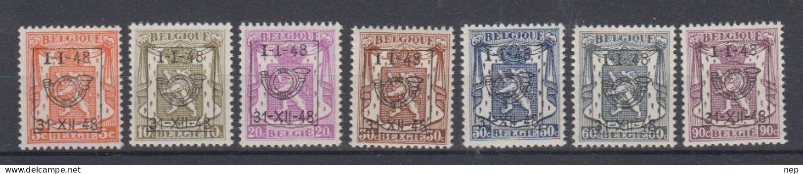 BELGIË - OBP - 1948 - PRE 574/80 (34 Type C) - MNH** - Typografisch 1936-51 (Klein Staatswapen)