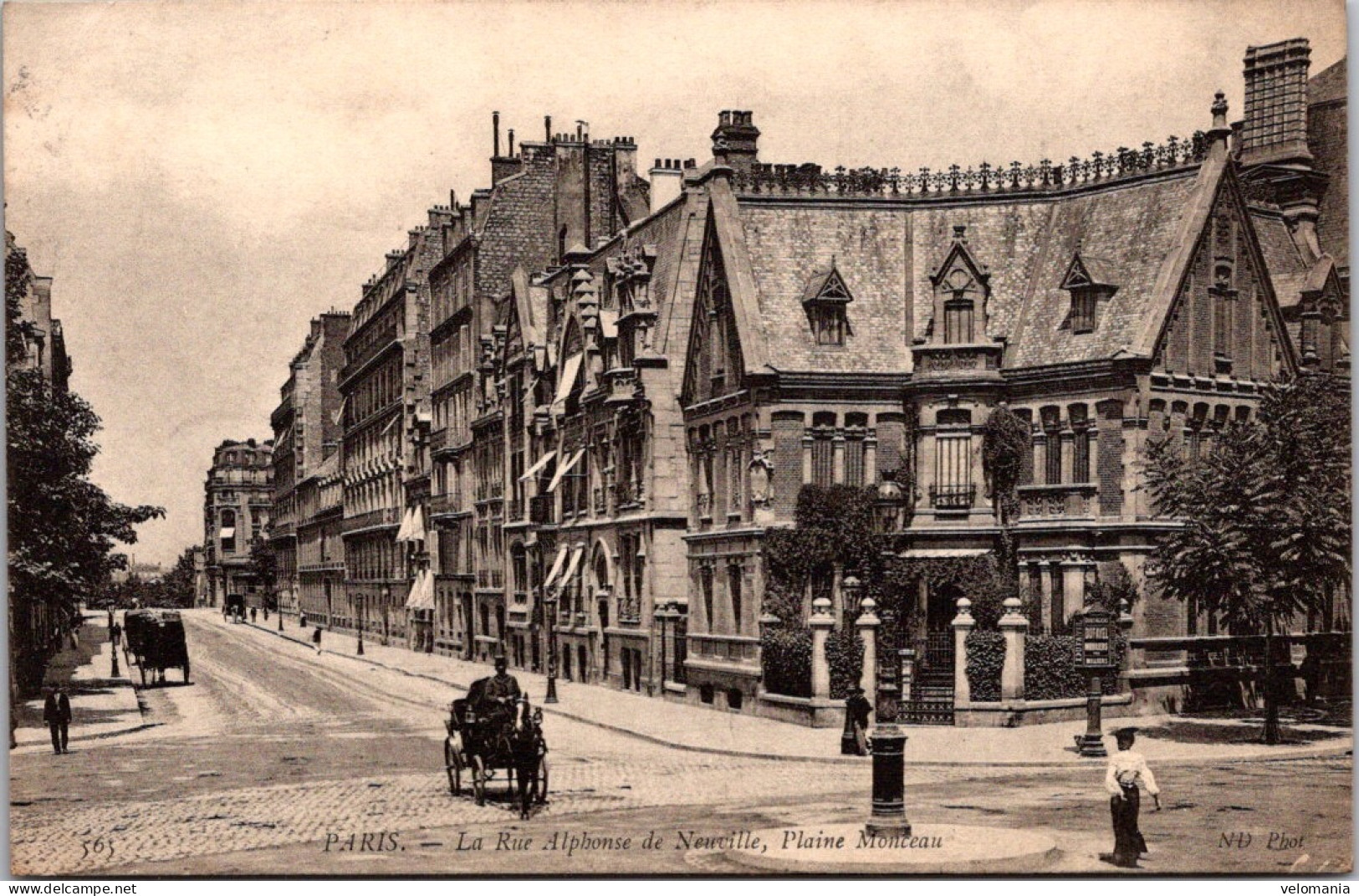 S15843 Cpa Paris - La Rue Alphonse De Neuville , Plaine Monceau - Arrondissement: 17