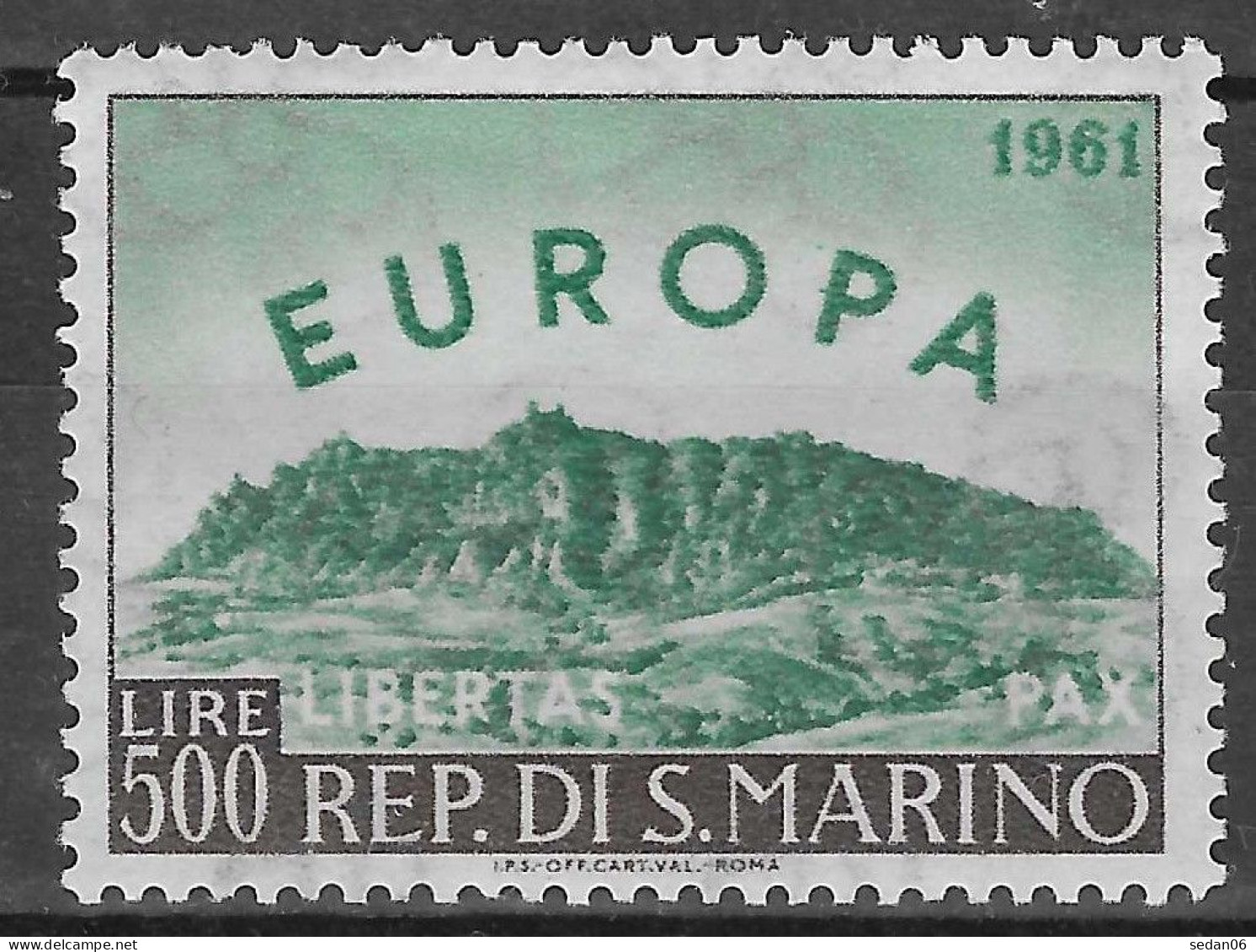 SAINT-MARIN N°523* (europa 1961) - COTE 40.00 € - 1961