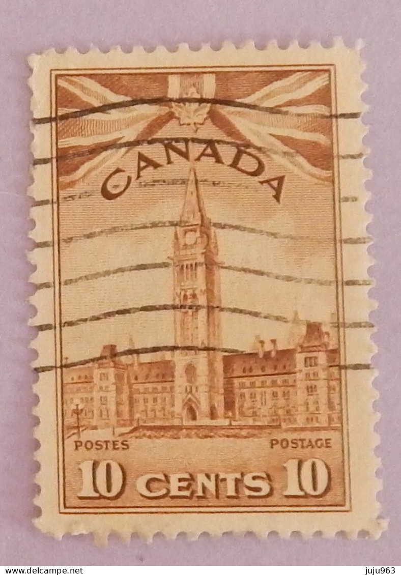 CANADA YT 213 OBLITÉRÉ "LE PARLEMENT" ANNÉES 1943/1948 - Usati