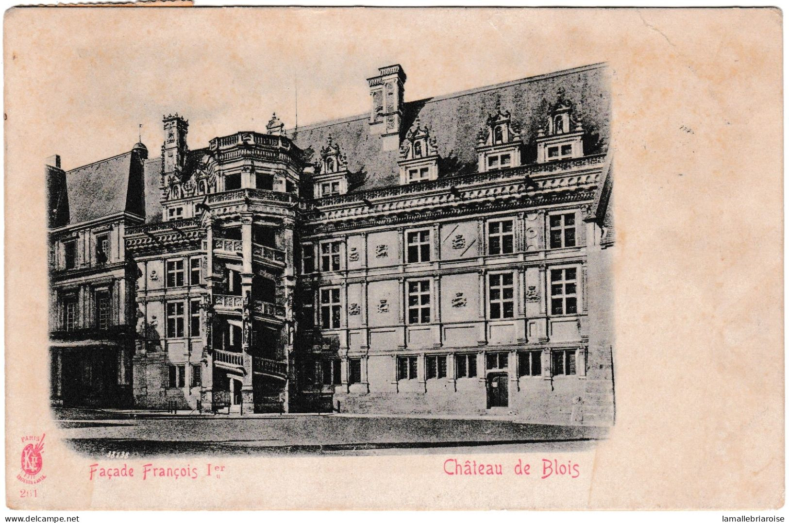 Porte Timbre: Dieu Protège La France Et Semeuse Sur Carte  De Blois - 1906-38 Semeuse Camée