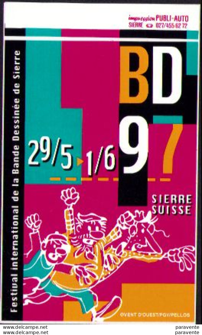 Autocollant Salon SIERRE 1997 Par GRAND Jean Marie - Stickers