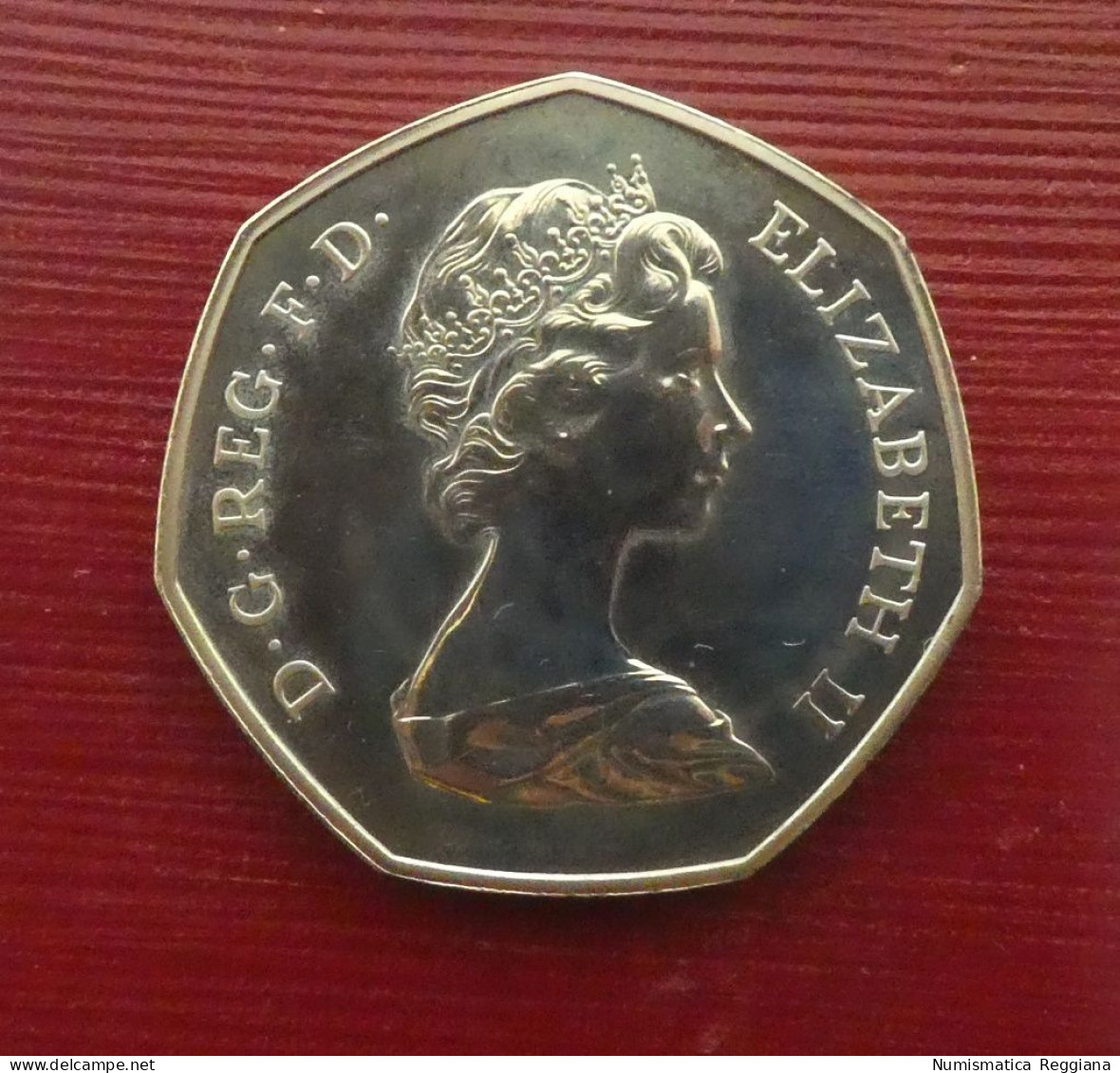 Regno Unito UK - 50 Pence 1973 Elisabetta II - FDC Scatola Originale - Nieuwe Sets & Proefsets
