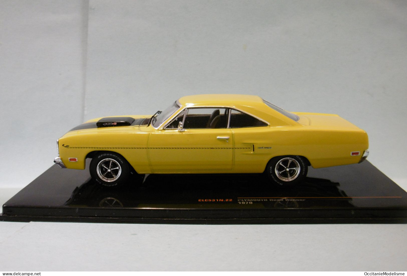 Ixo - PLYMOUTH ROAD RUNNER 1970 Jaune Réf. CLC531N NBO Neuf 1/43 - Ixo