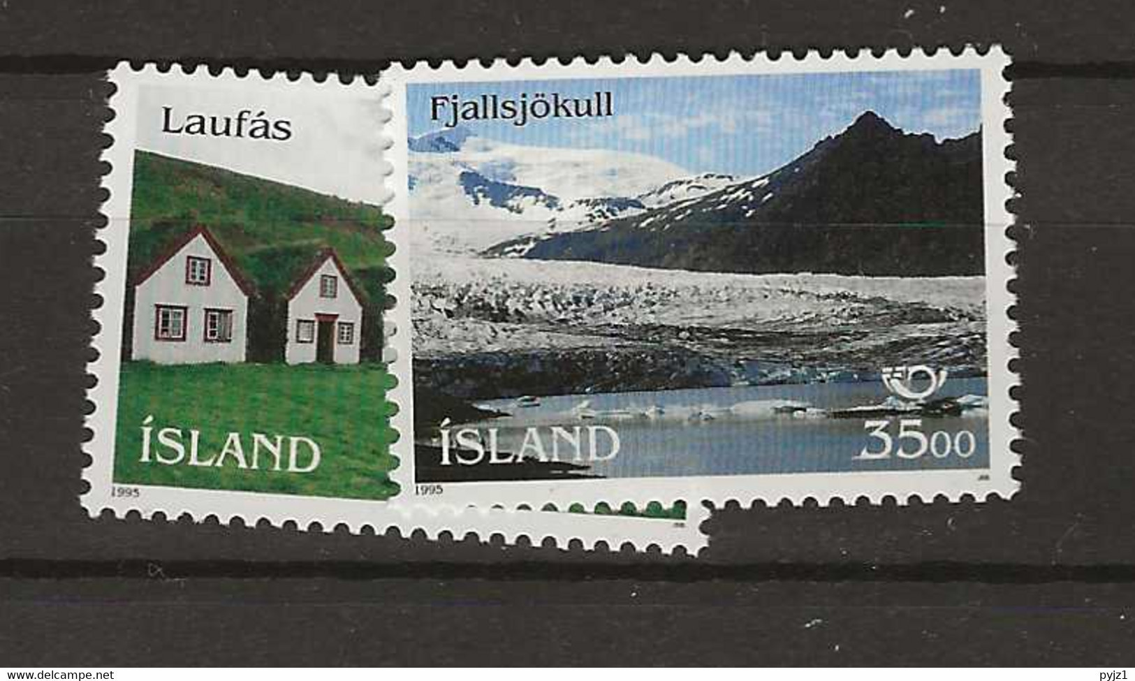 1995 MNH Iceland, Michel 824-25 Postfris** - Unused Stamps