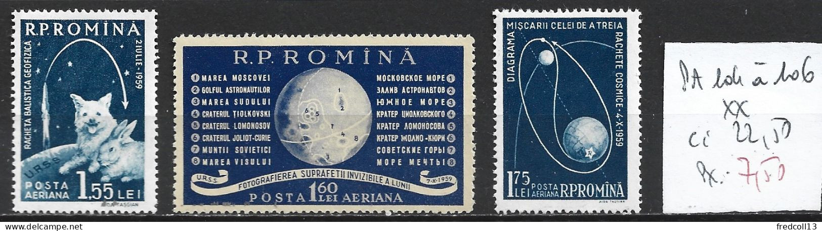 ROUMANIE PA 104 à 106 ** Côte 22.50 € - Unused Stamps