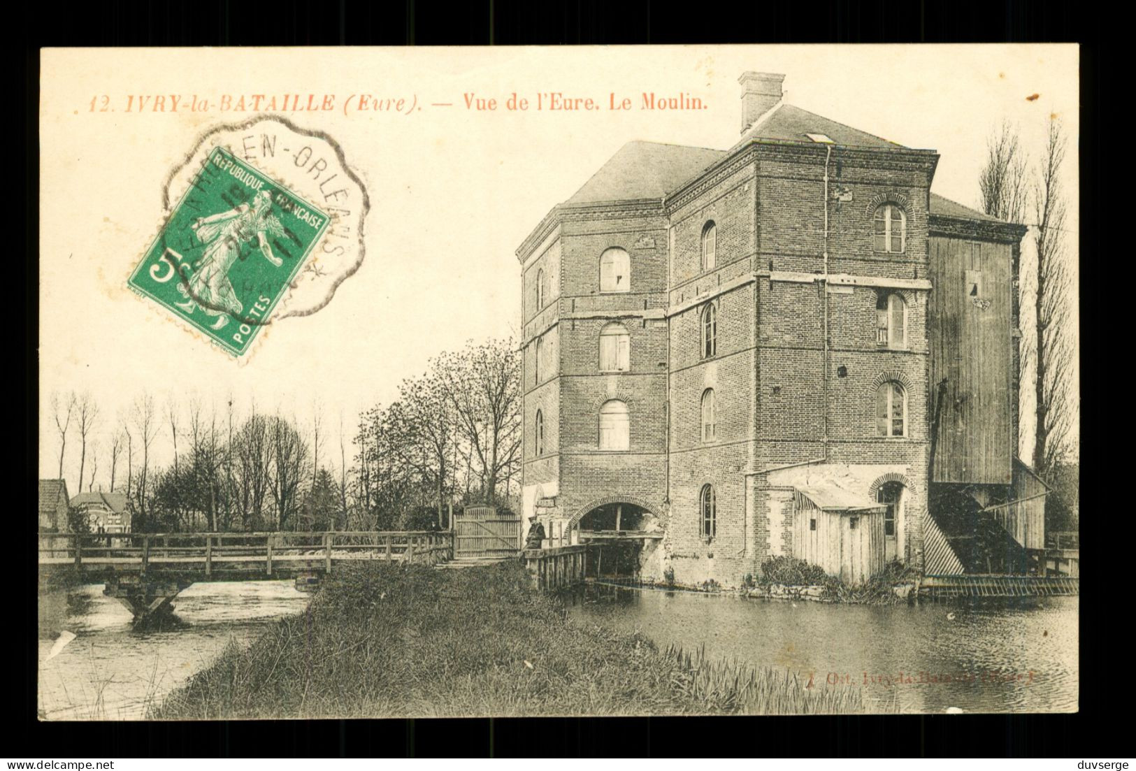 27 Eure  Ivry La Bataille Vue De L ' Eure Le Moulin - Ivry-la-Bataille