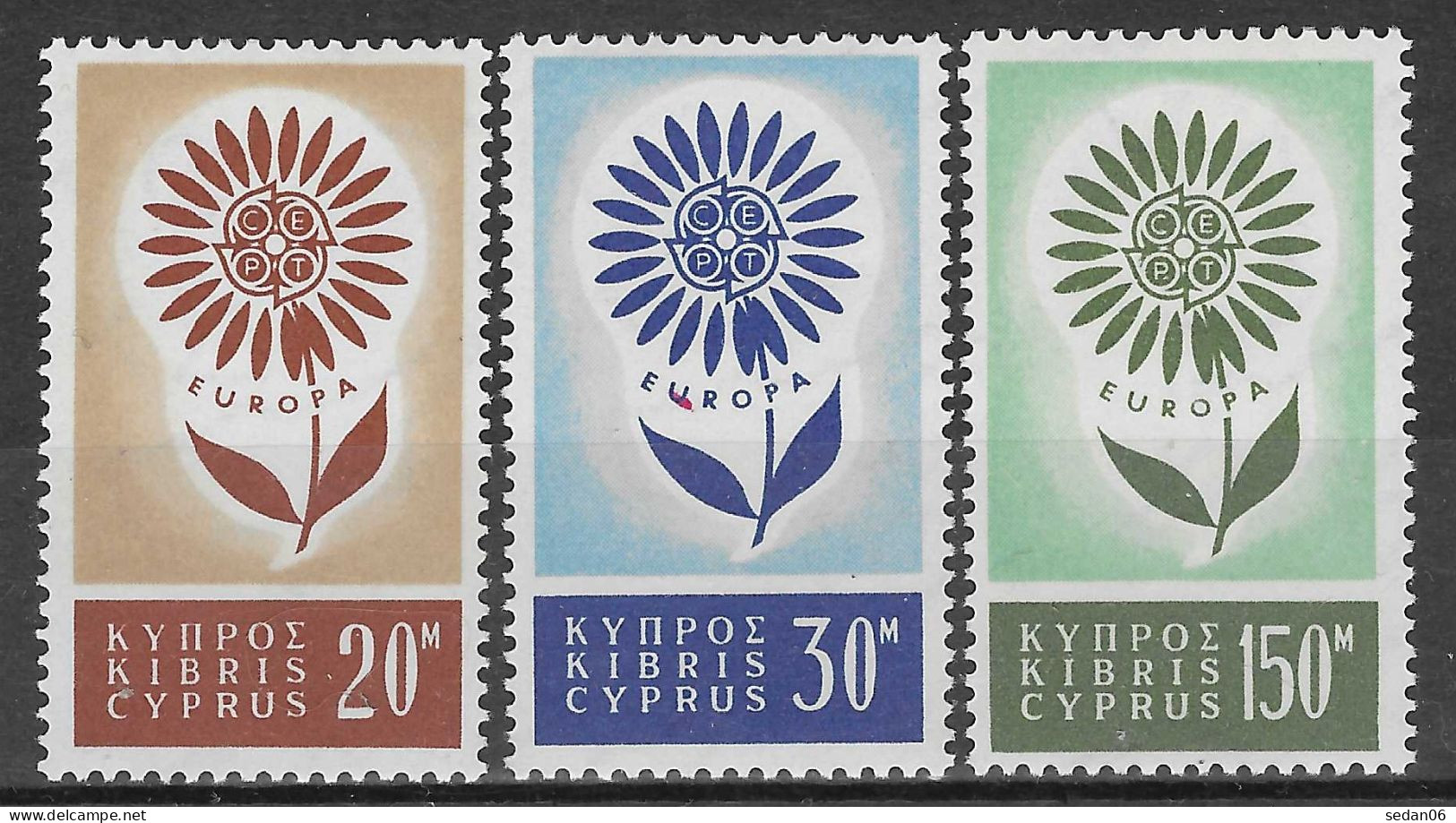 CHYPRE N°232/234* (europa 1964) - COTE 60.00 € - 1964