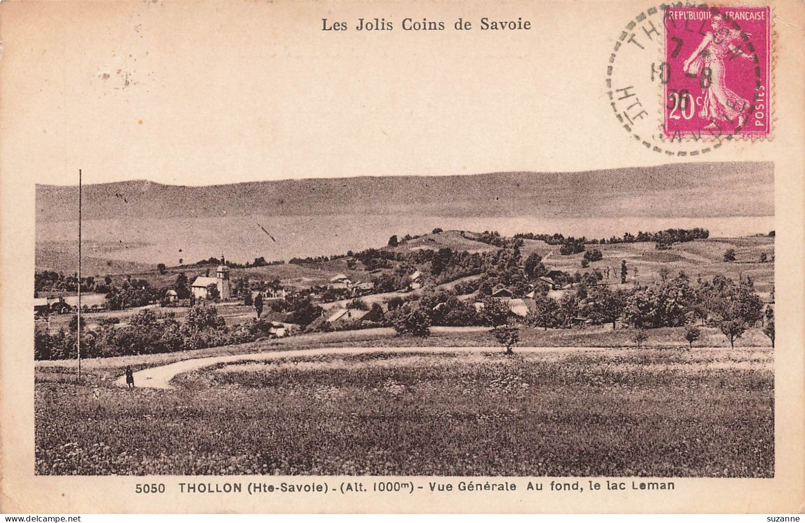 THOLLON - Vue Générale - Au Fond Le Lac Léman - N°5050 A B & C édition Les Jolis Coins De Savoie - Thollon