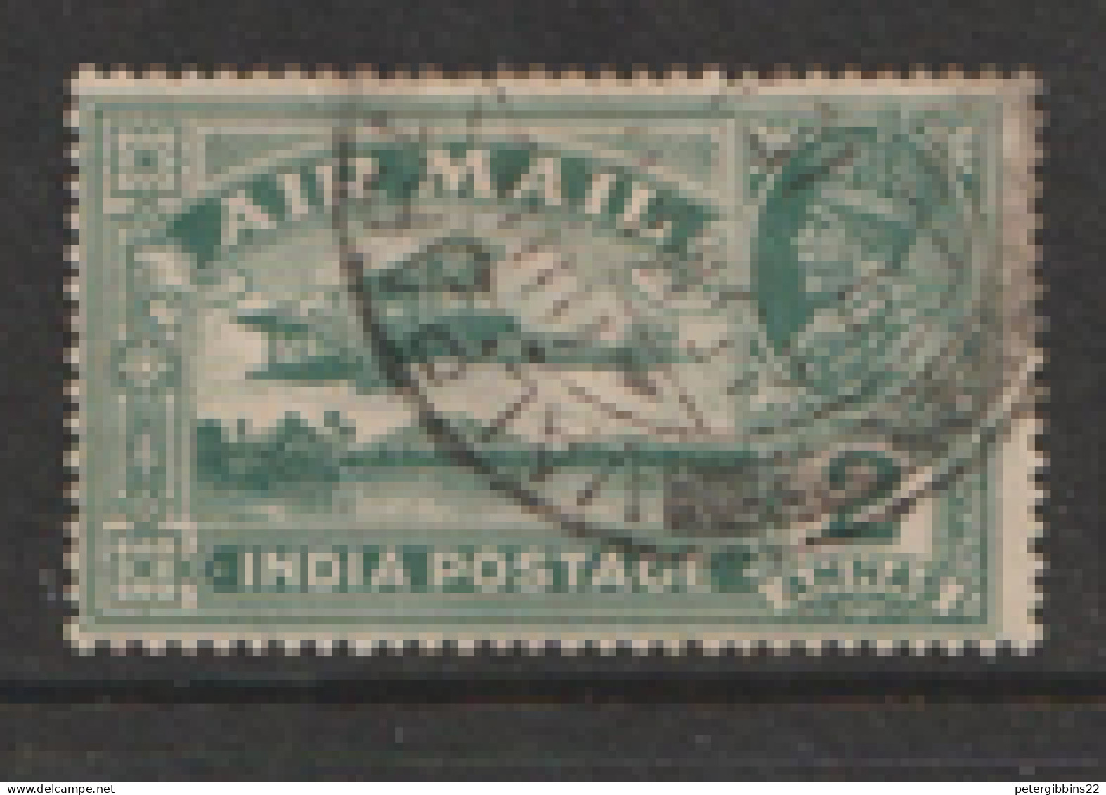 India  1929   SG  220a  2a  Air Mail  Wmk To Left    Fine Used - 1911-35 King George V