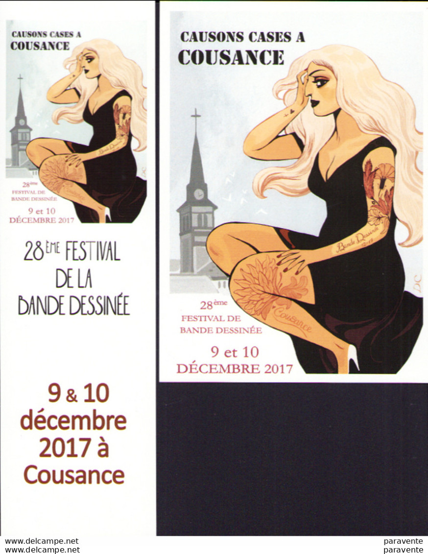 COLLIGNON : Duo (carte + Marque Page)  Pour Salon COUSANCE 2017 - Postcards