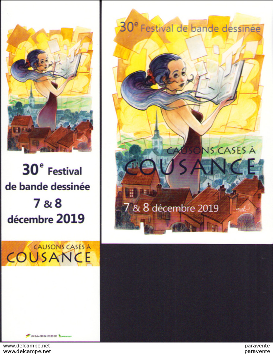 CORBOZ : Duo (carte + Marque Page)  Pour Salon COUSANCE 2019 - Ansichtskarten