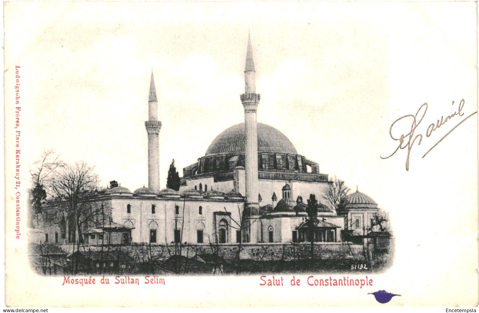 CPA Carte Postale Turquie Constantinople Mosquée Du Sultan Selim Début 1900 VM79010 - Turquie