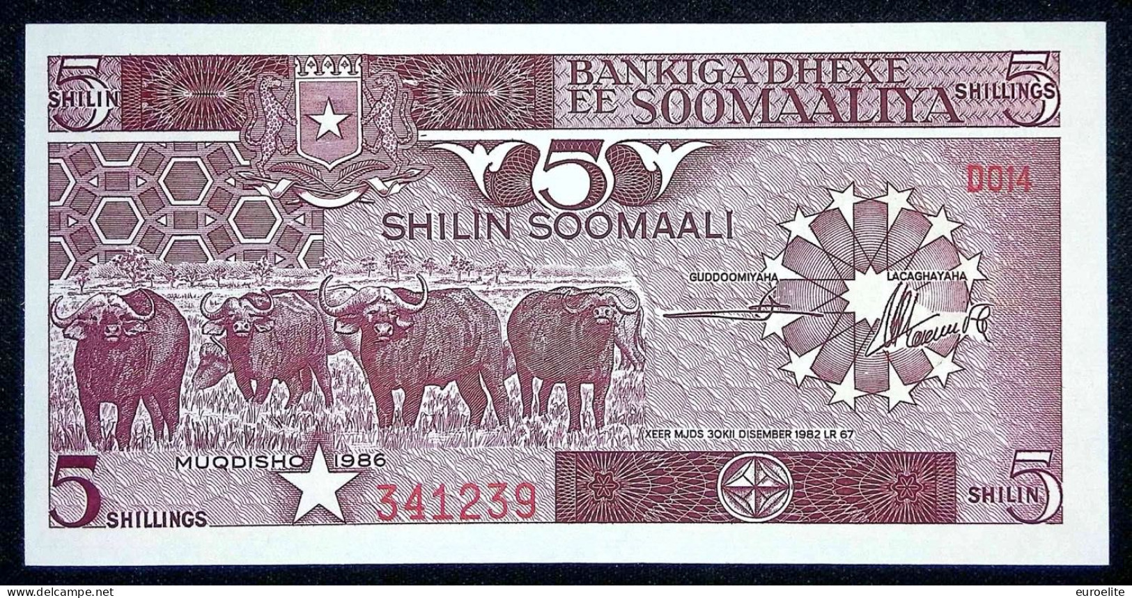 Somalia - Repubblica Democratica (1969-1991) - 5 Shillings 1986 - Somalië