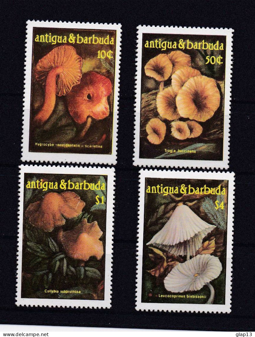 ANTIGUA 1986 TIMBRE N°931/34 NEUF** CHAMPIGNONS - Antigua Y Barbuda (1981-...)