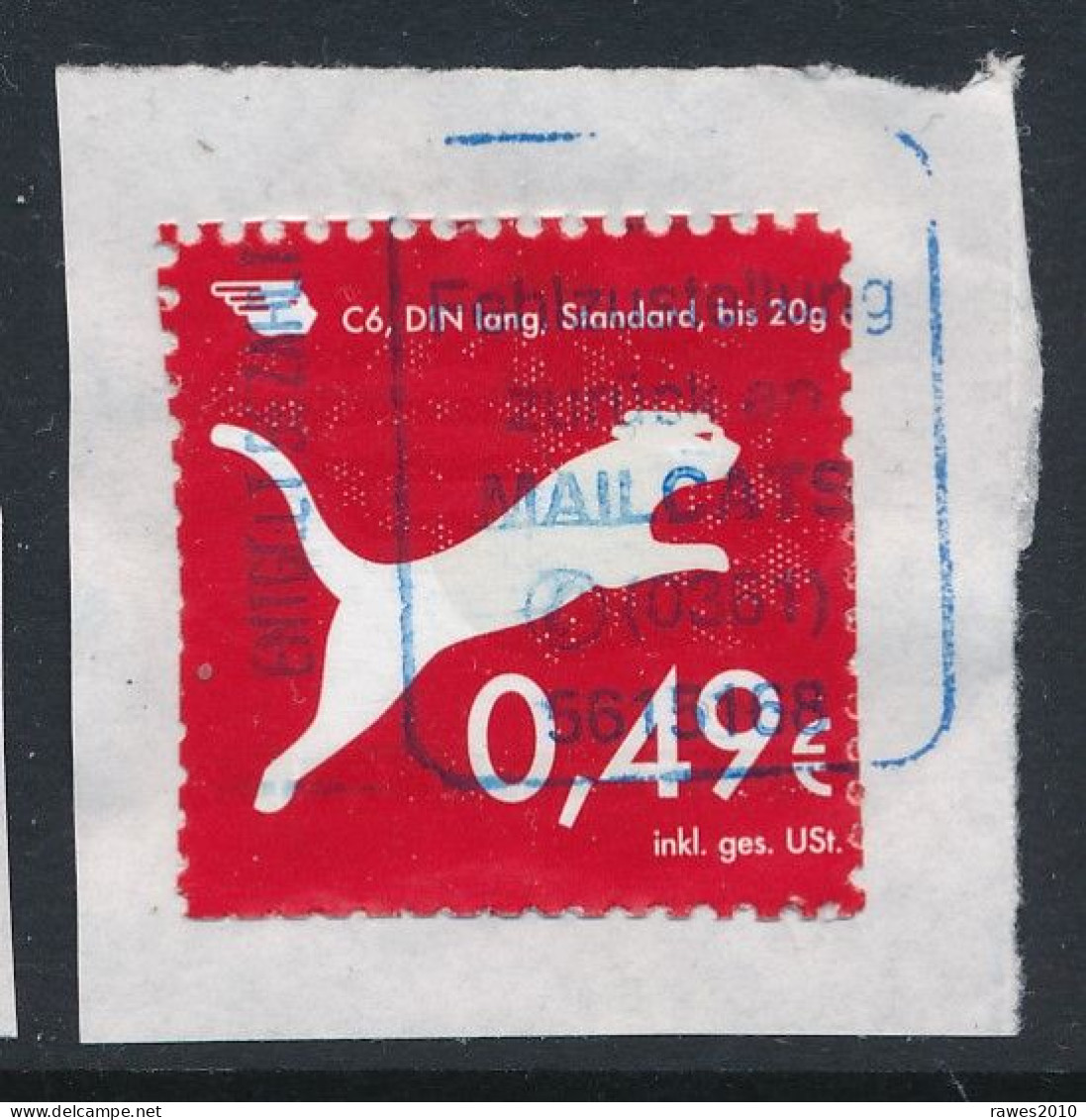 BRD / Bund Erfurt Mailcats Privatpost 2005 49 C. Klein Gezähnt Tiger - Raubkatzen