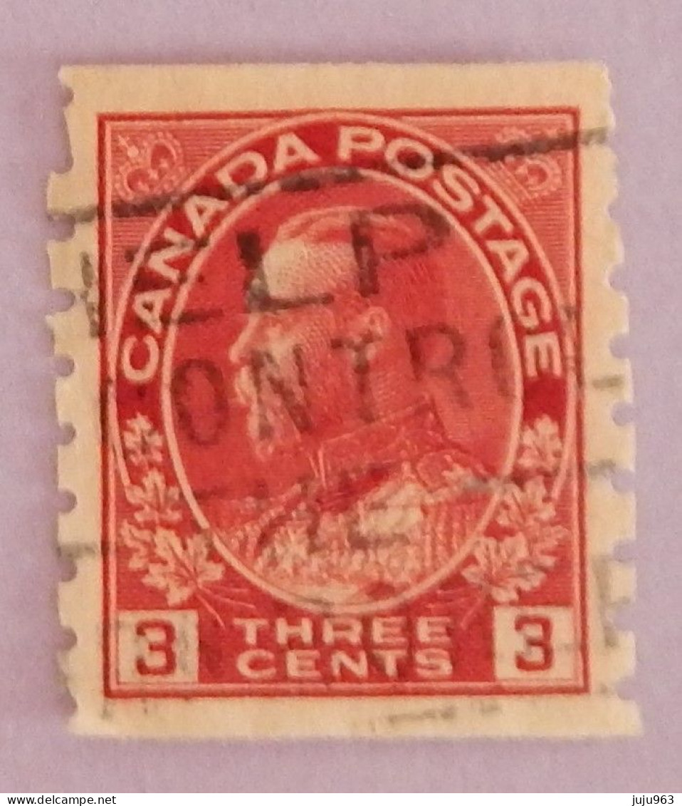 CANADA YT 111bB  OBLITÉRÉ "GEORGE V" ANNÉES 1918/1925 - Used Stamps