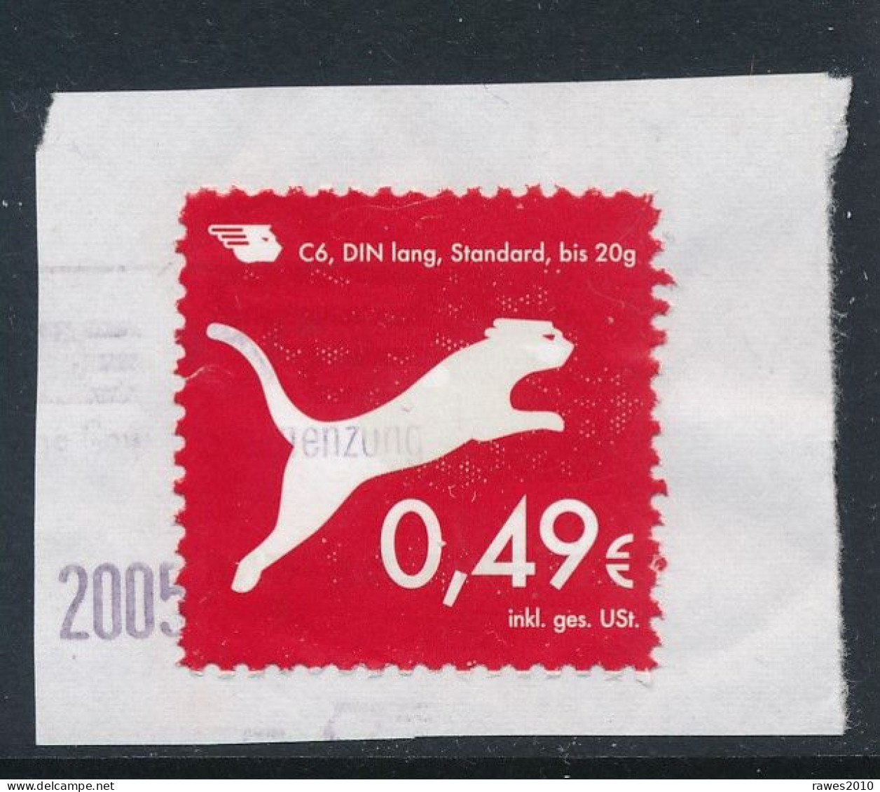 BRD / Bund Erfurt Mailcats Privatpost 2005 49 C. Klein Gezähnt Tiger - Raubkatzen