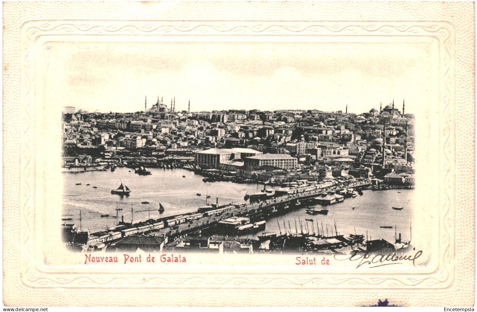 CPA Carte Postale Turquie Constantinople Nouveau Pont De Galata  Début 1900 VM79012 - Turquie