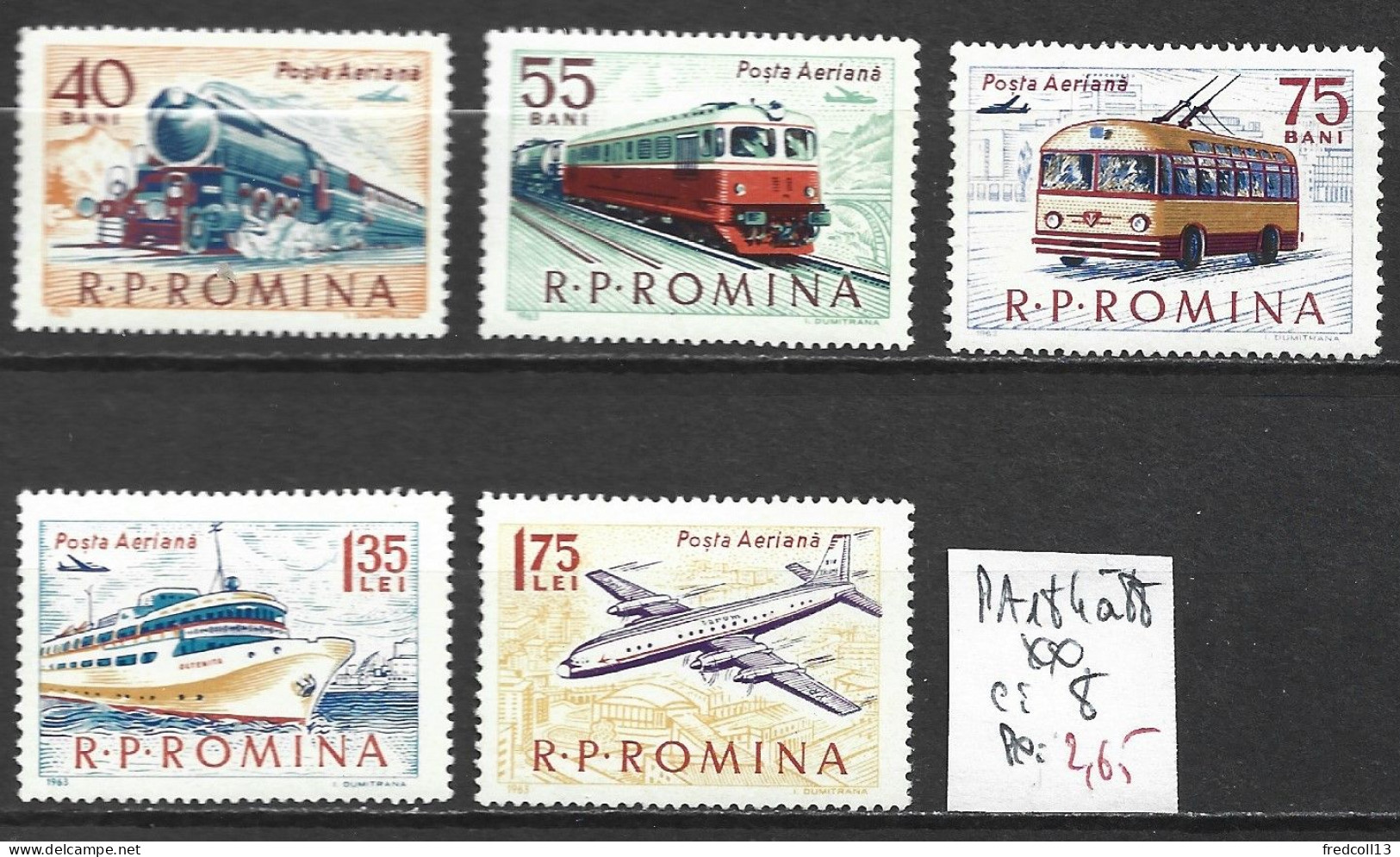 ROUMANIE PA 184 à 88 ** Côte 8 € - Unused Stamps