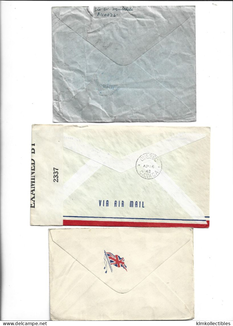 CANADA - POSTAL HISTORY LOT - CENSORED ARMY MILITARY - Otros & Sin Clasificación