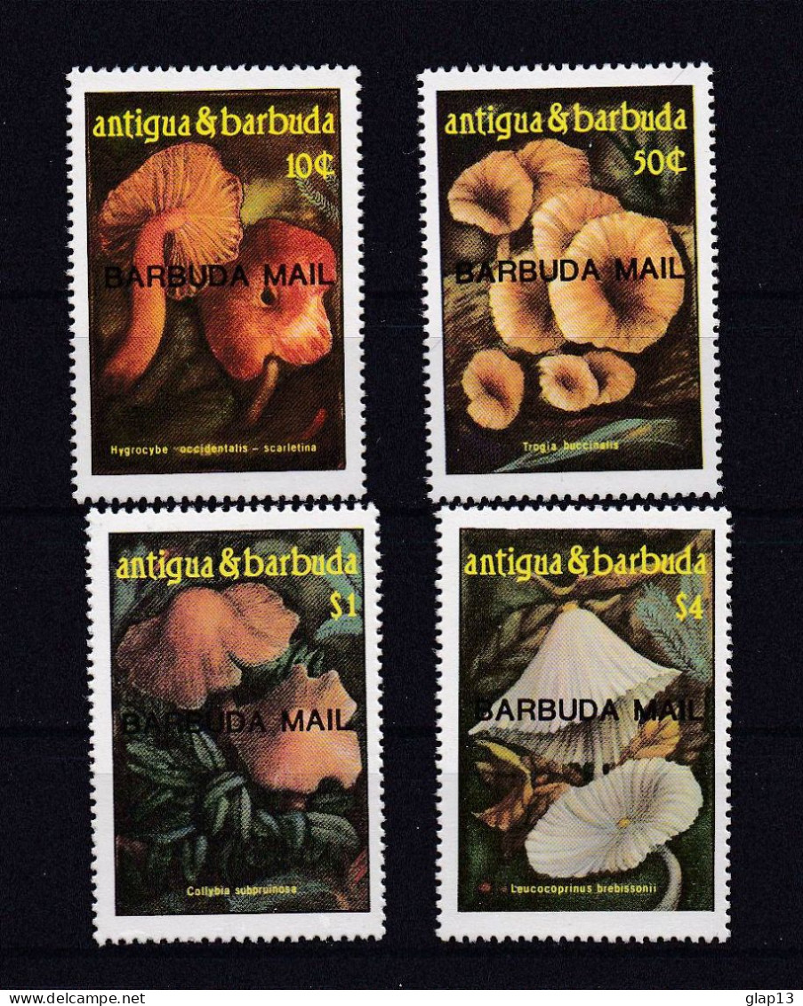 BARBUDA 1986 TIMBRE N°844/47 NEUF** CHAMPIGNONS - Antigua And Barbuda (1981-...)