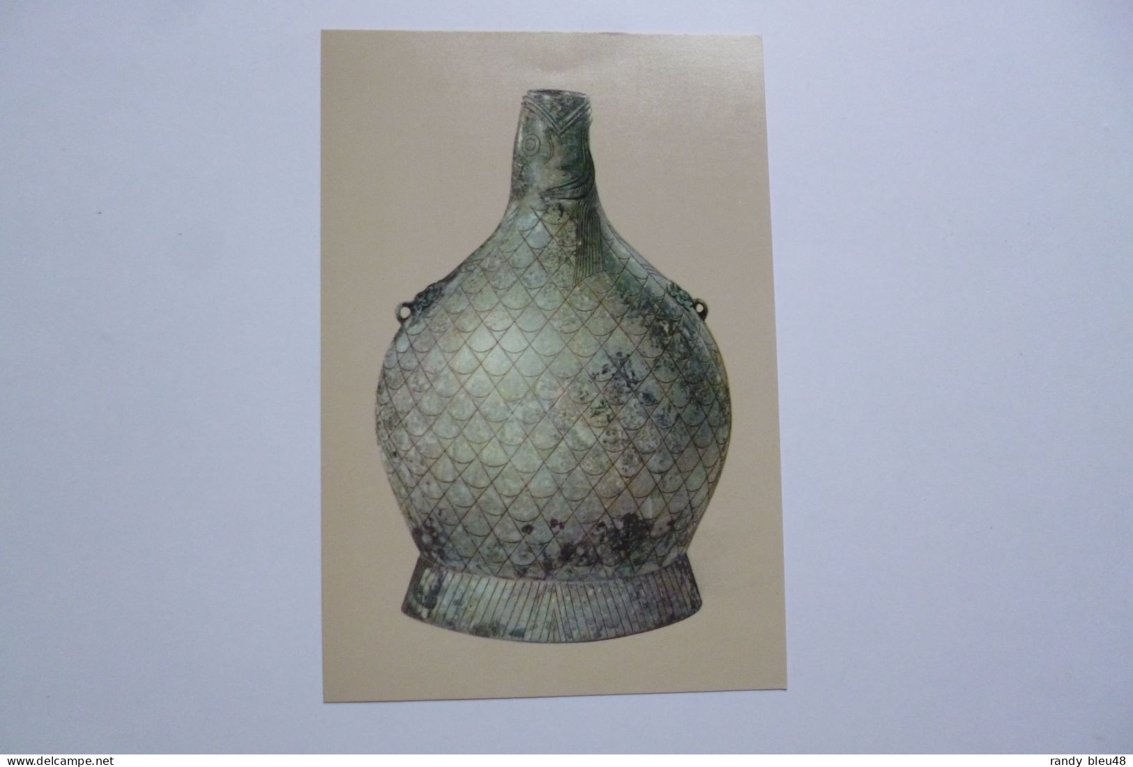 CHANGHAI  Muséum  -  Bronze  Fish - Shaped Flat  -  Wine Vessel  -  Western Han   Dynasty    -  CHINE  -  CHINA - China