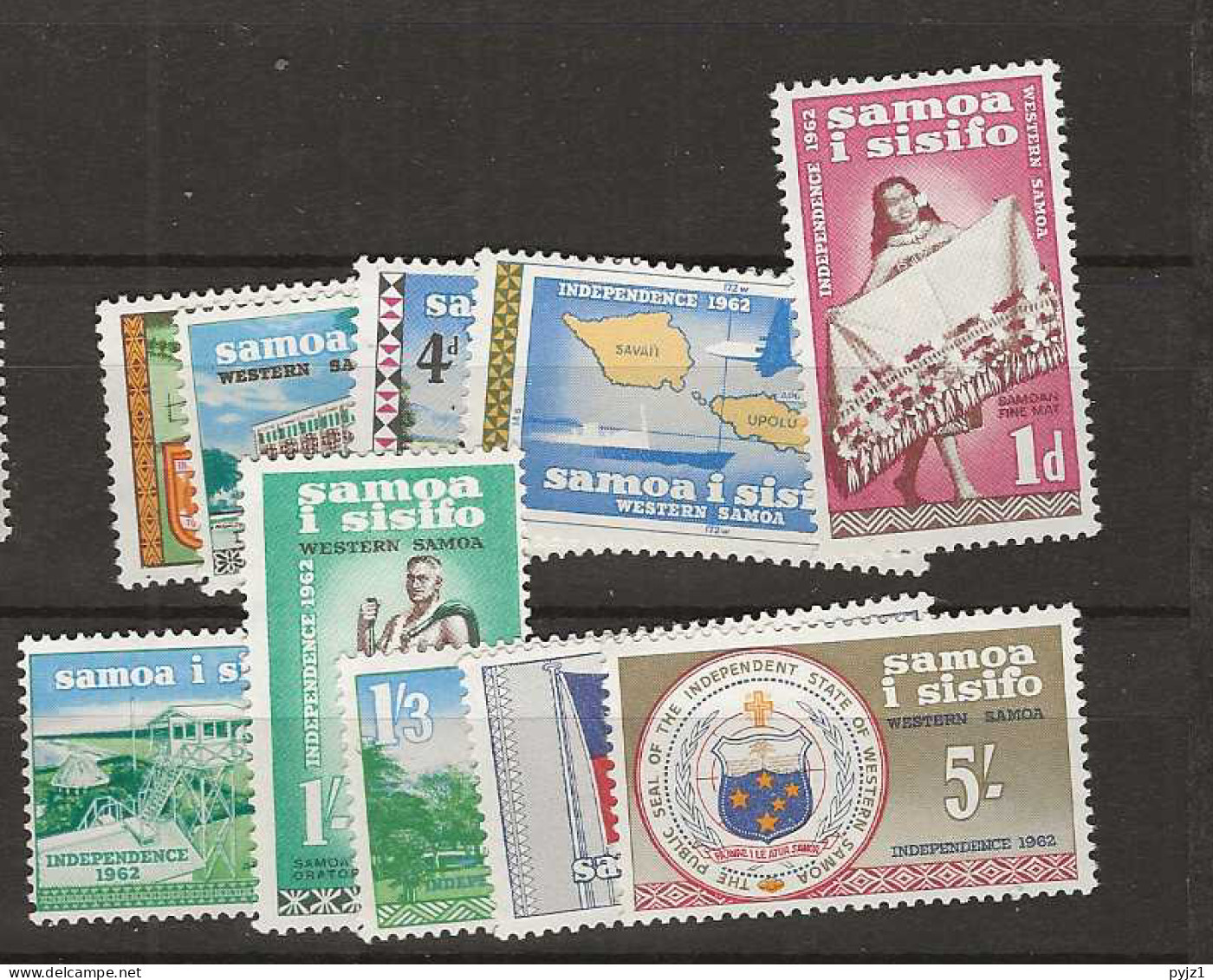 1962 MNH Samoa Mi 112-21 Postfris** - Samoa