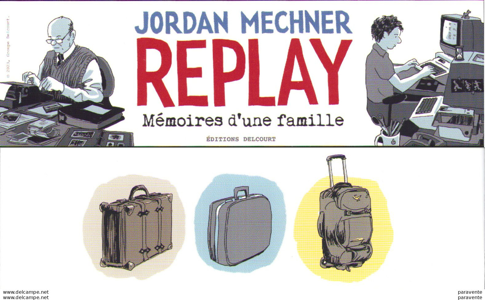 Marque Pages BD Editions DELCOURT Par Joradan MECHNER Pour REPLAY - Marcapáginas