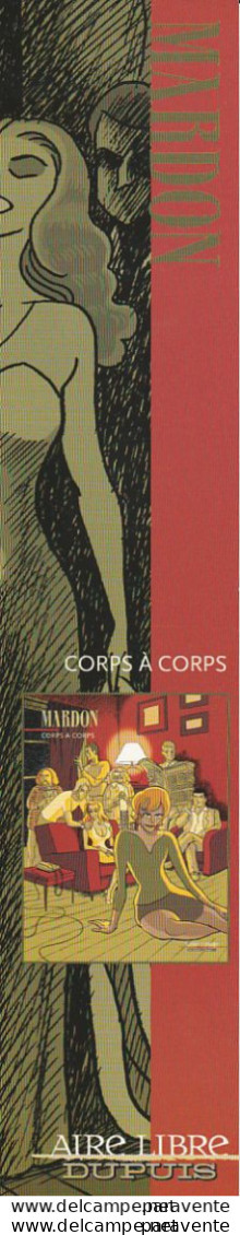 MARDON : Marque Page Edition DUPUIS , CORPS A CORPS - Bladwijzers