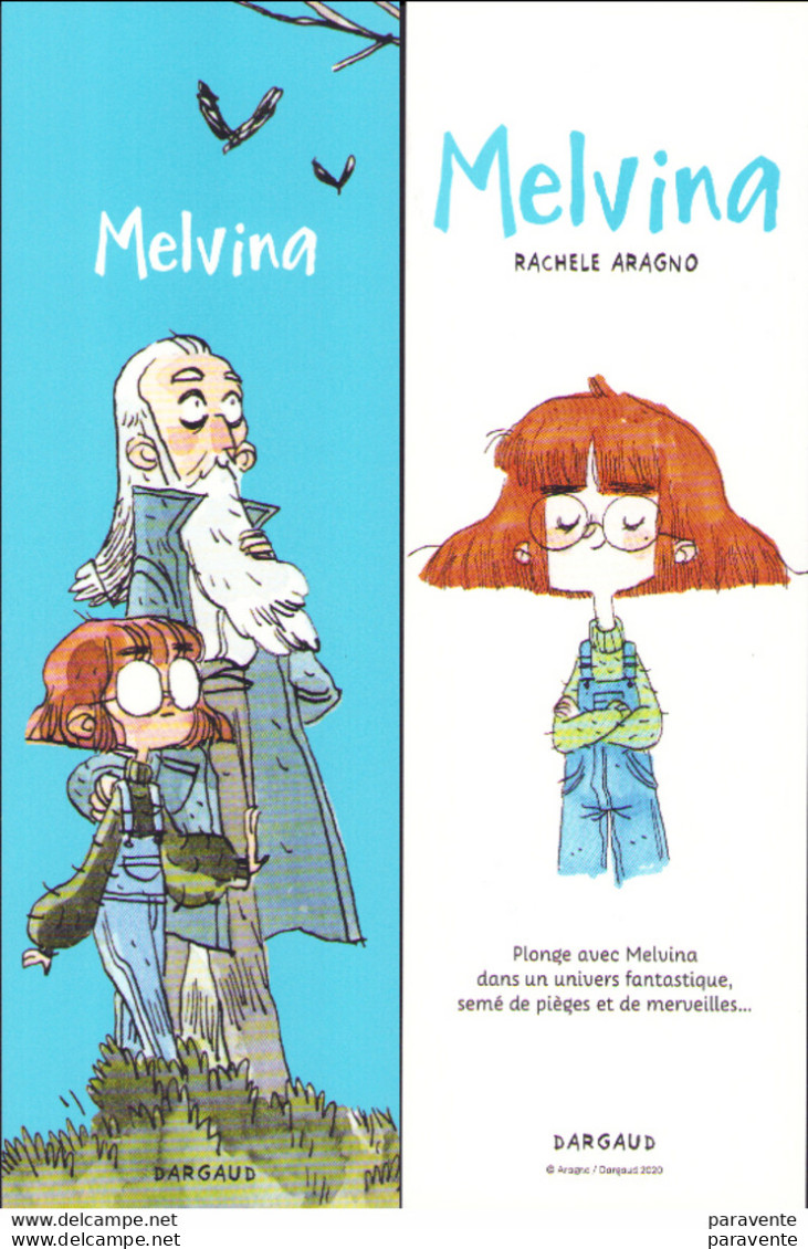 ARAGNO Rachele : Marque Page Edition Dargaud MELVINA 2020 - Bookmarks