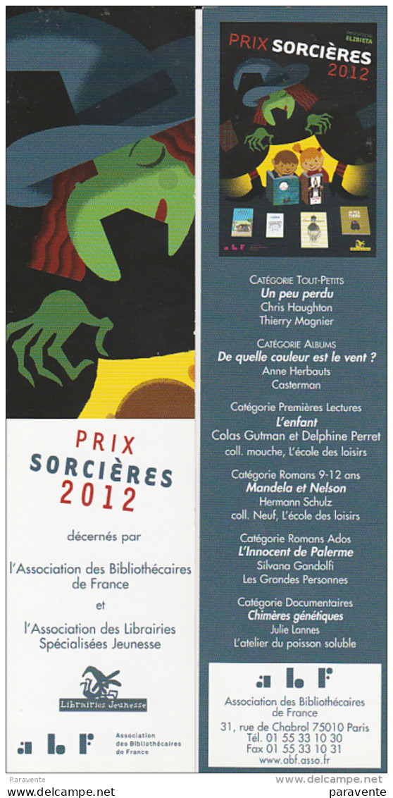 Marque Page Pour PRIX SORCIERES 2012 - Marque-pages