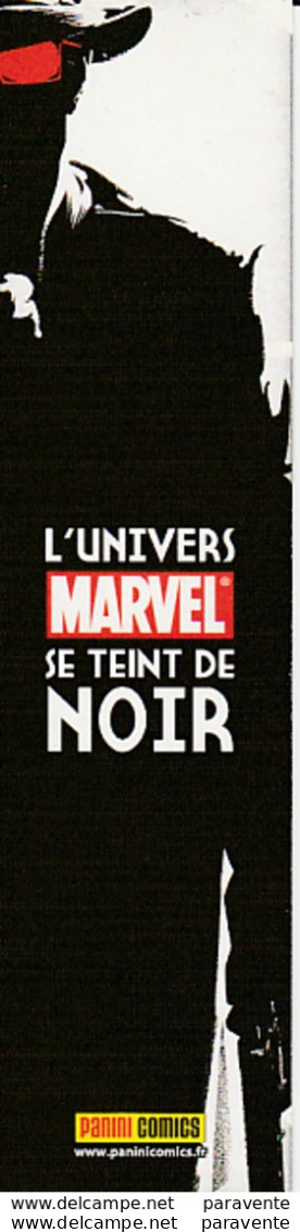 Marque Page Ed PANINI L'univers De Marvel Se Teint En Noir - Marque-pages