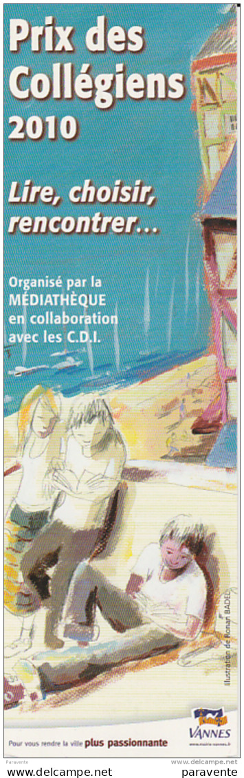 Marque Page Pour PRIX COLLEGIENS De VANNES Illustré Par BADEL Ronan - Bookmarks