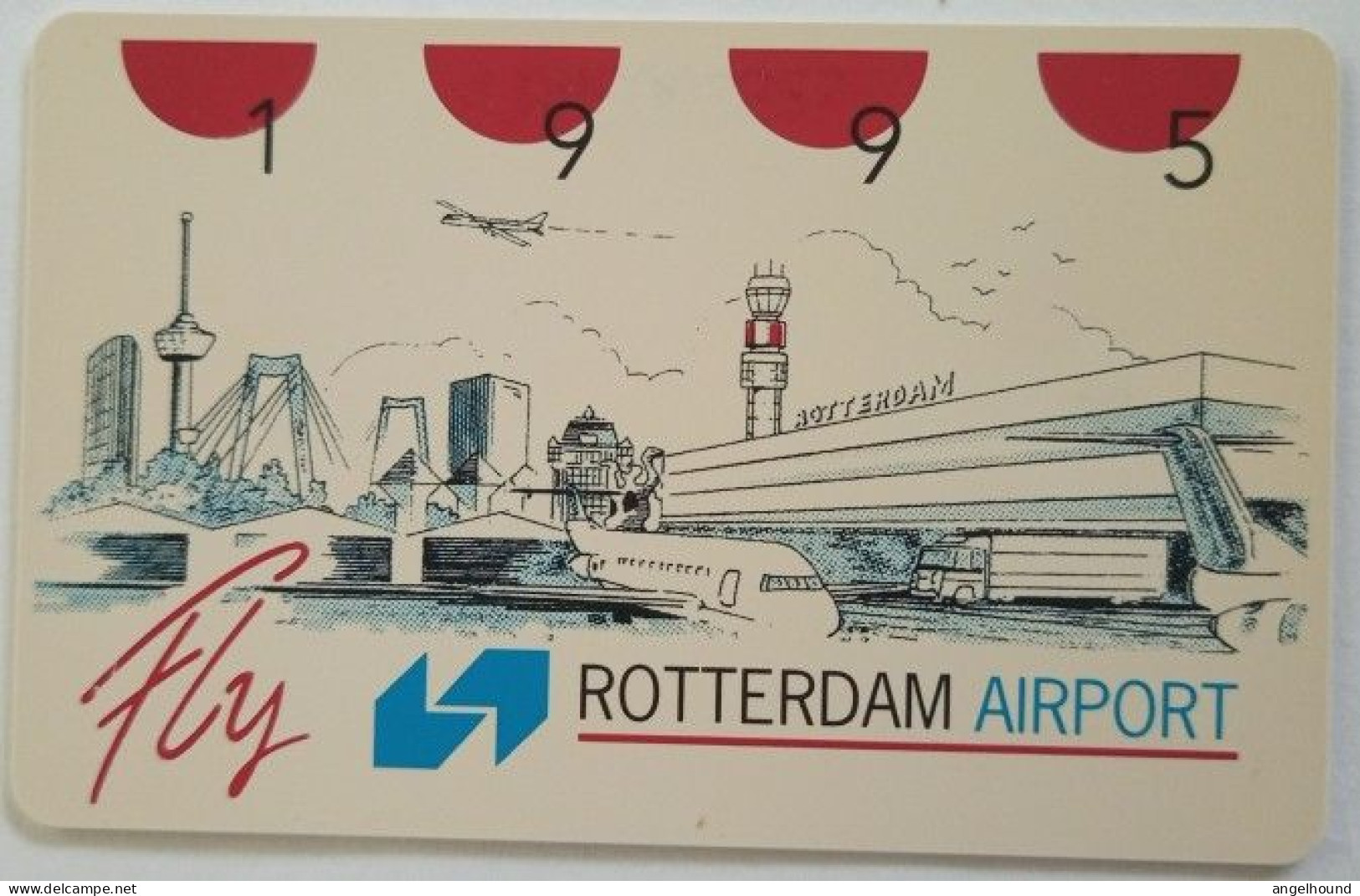 Netherlands 2/12 Guilder Chip Card - Rotterdam Airport - Privat