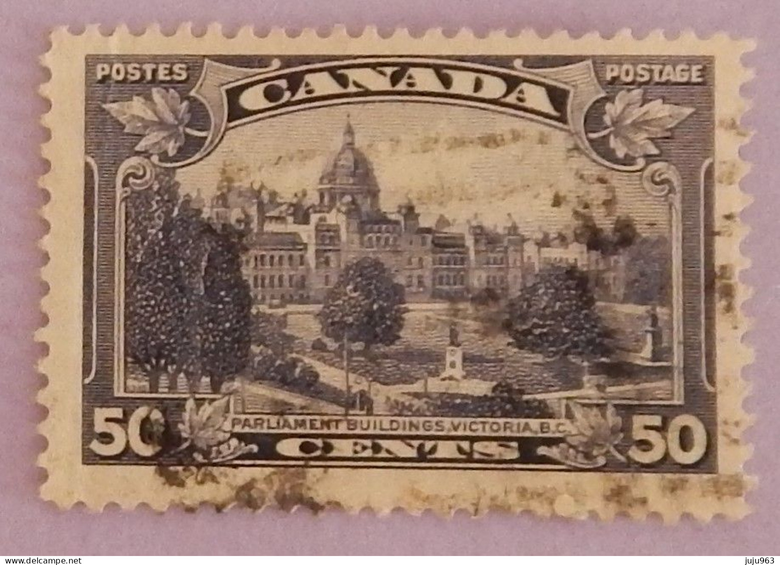 CANADA YT 188 OBLITÉRÉ "LE PARLEMENT A VICTORIA" ANNÉE 1935 - Oblitérés