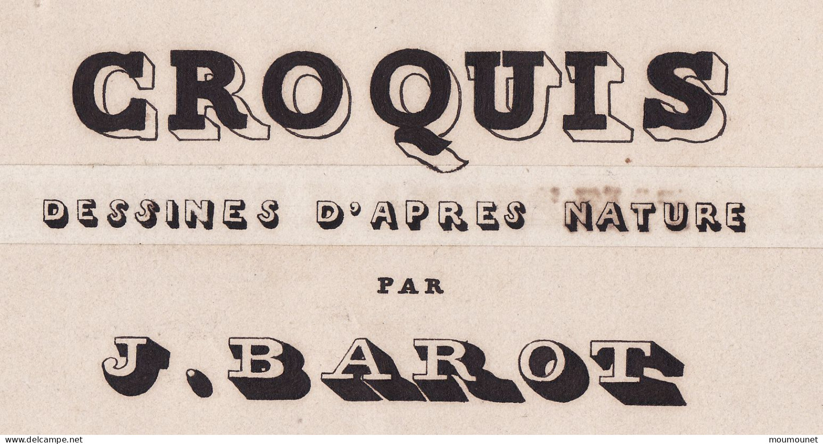Lozère Près D'Orsay. Dessin Tité D'un Carnet De Croquis D'après Nature. Octobre 1859. - Watercolours