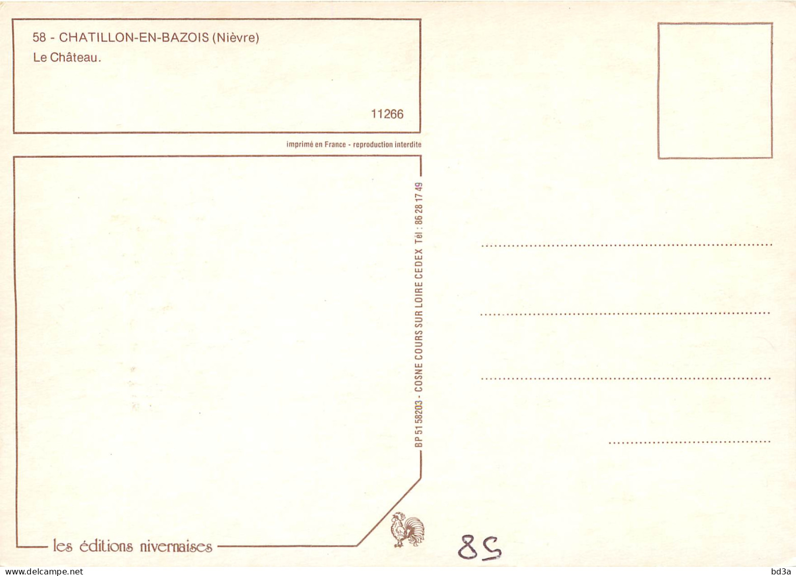 58 - CHATILLON EN BAZOIS  - Chatillon En Bazois